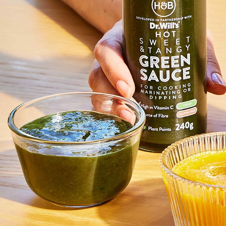 Holland & Barrett Hot Sweet & Tangy Green Sauce 240g